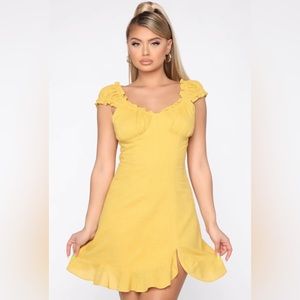 FashionNova Mustard Dress